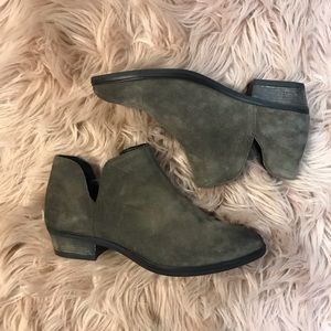 NEVER WORN Gray Ankle Booties